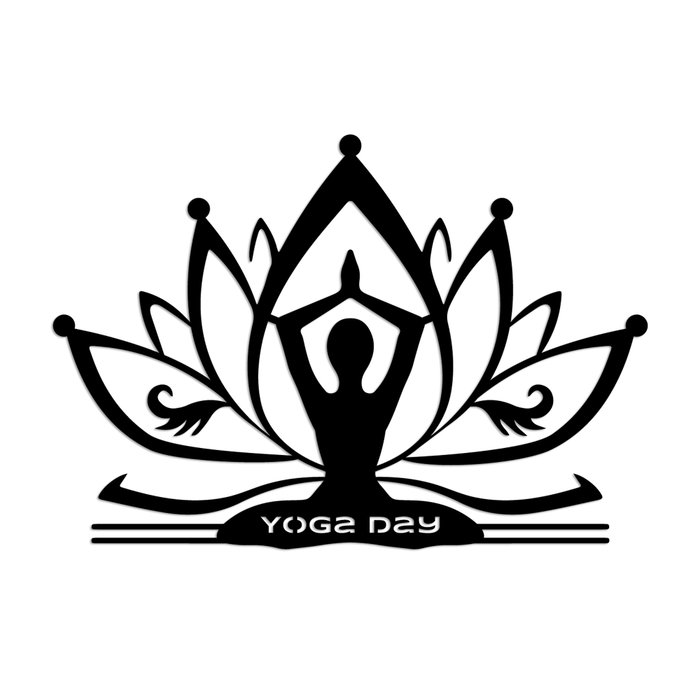 Wallity Yoga 30 Escultura de pared en Negro Wallity Yoga 30 Escultura de pared en Negro